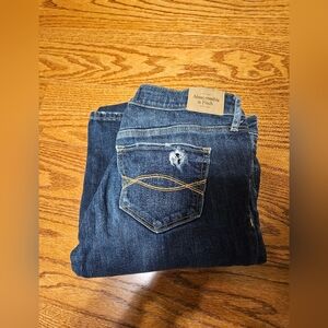 Abercrombie & Fitch Womens Dark Denim Jeans Size 27 X 33
